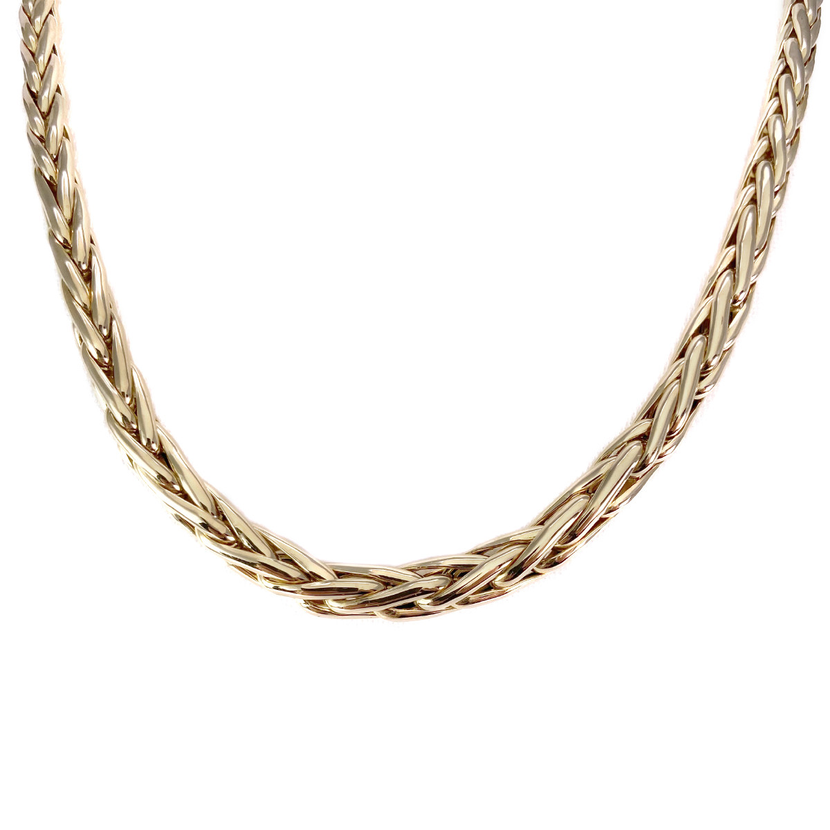 Collier d'occasion or 750 jaune maille palmier 45 cm
