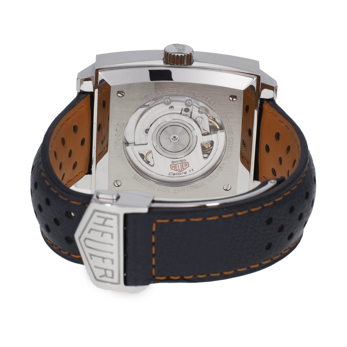 Montre d'occasion TAG HEUER monaco gulf cuir hmme - vue 3