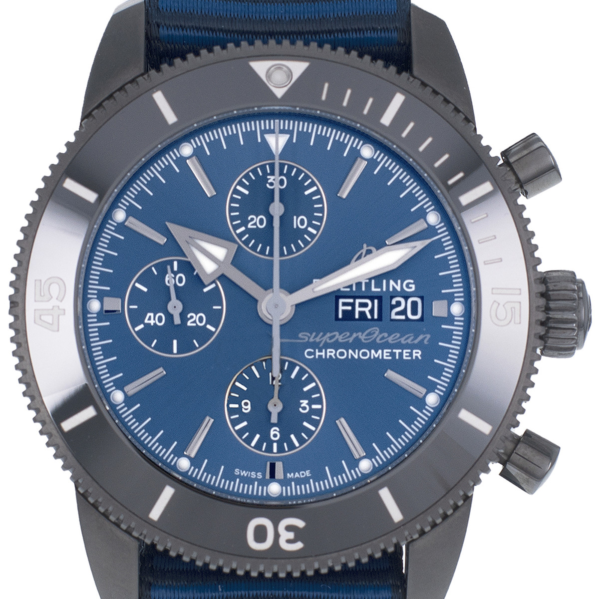 Montre d'occasion BREITLING superocean homme automatique - vue D1