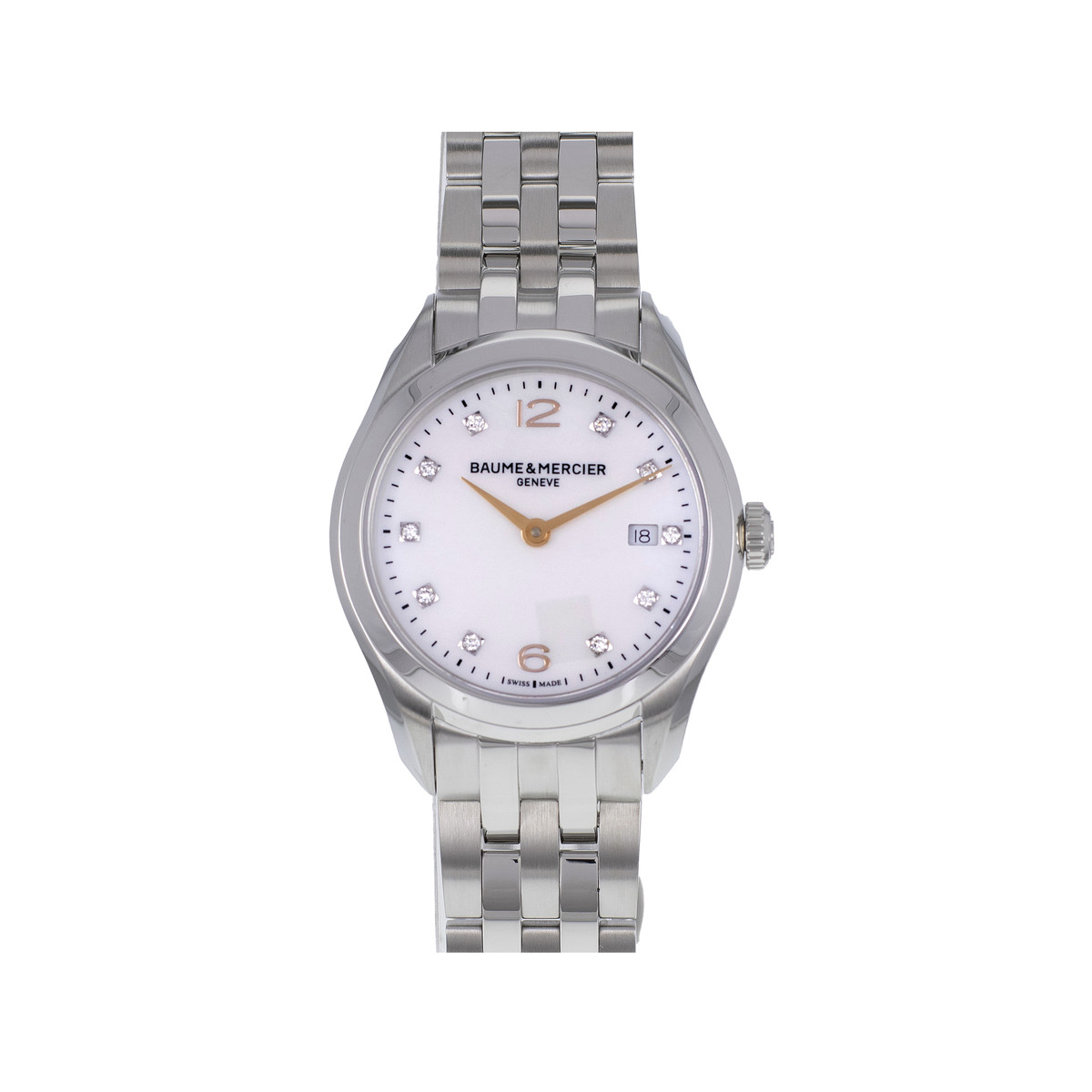 * Montre d'occasion BAUME & MERCIER clifton acier - vue D1