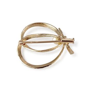 Broche d'occasion or 750 jaune perle de culture