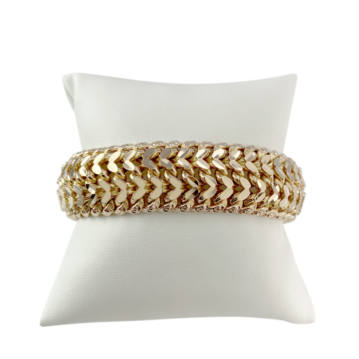 Bracelet d'occasion or 750 jaune 19 cm