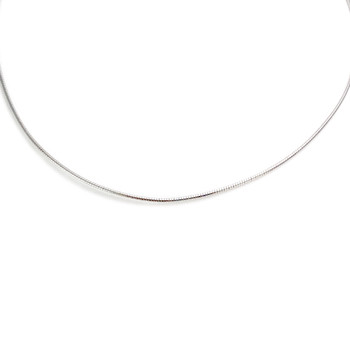 Collier d'occasion or 750 blanc 38 cm