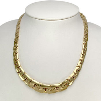 Collier d'occasion or 750 jaune maille haricot 45 cm