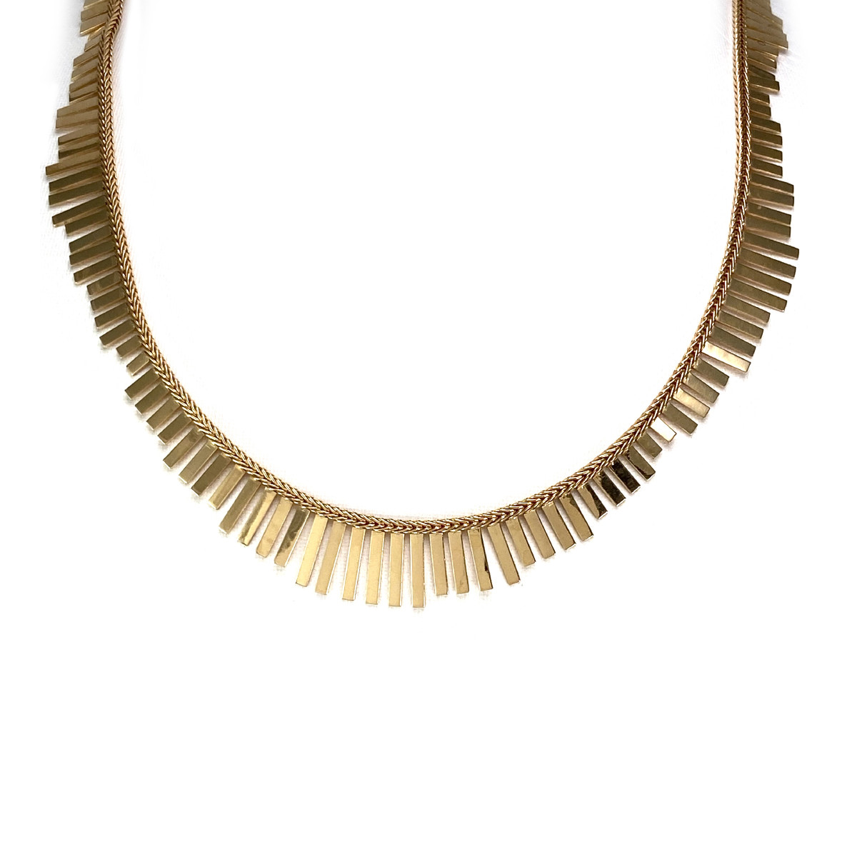Collier d'occasion or 750 jaune maille fantaisie 45 cm