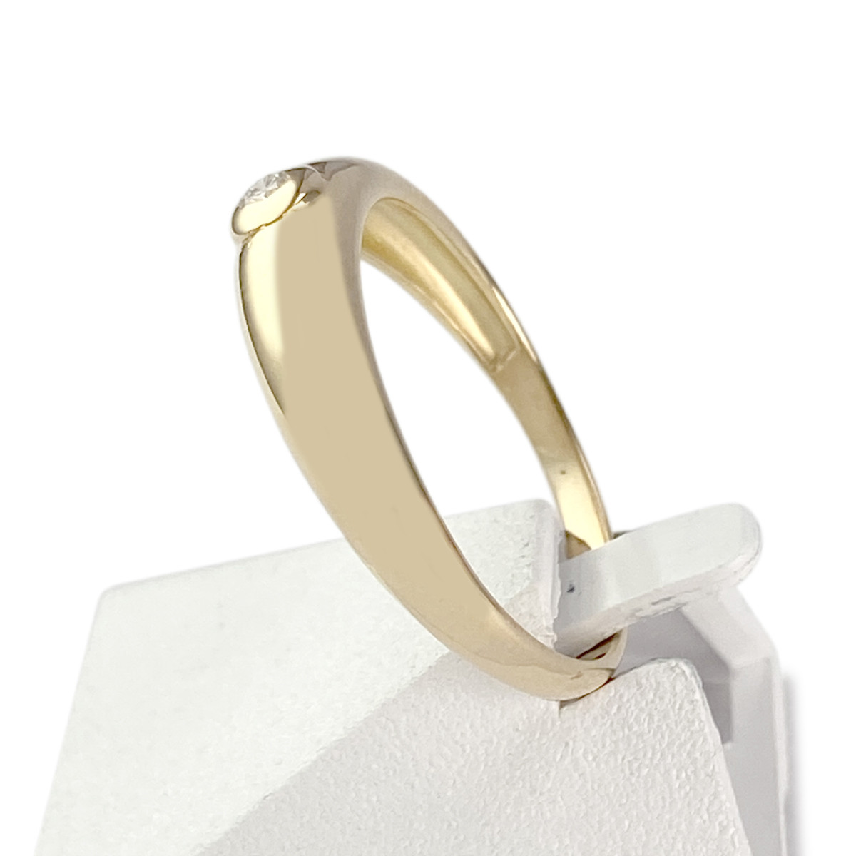 Bague d'occasion or 750 jaune diamant - vue 2