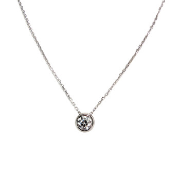 Collier d'occasion or 750 blanc diamant 42.5 cm