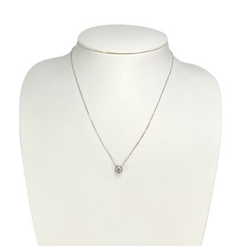 Collier d'occasion or 750 blanc diamant 42.5 cm