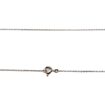 Collier d'occasion or 750 blanc diamant 42.5 cm