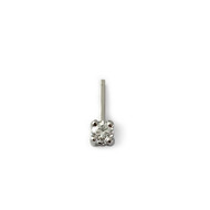 Pendentif d'occasion or 750 blanc diamant 0.20 carat