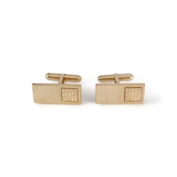 Boutons de manchettes d'occasion or 750 jaune