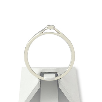 Solitaire d'occasion or 375 blanc diamant