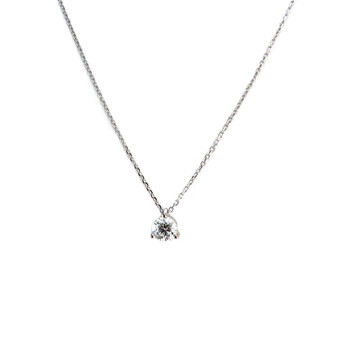 Collier d'occasion or 750 blanc diamant 42 cm