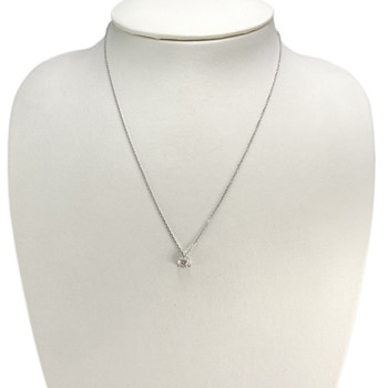 Collier d'occasion or 750 blanc diamant 42 cm