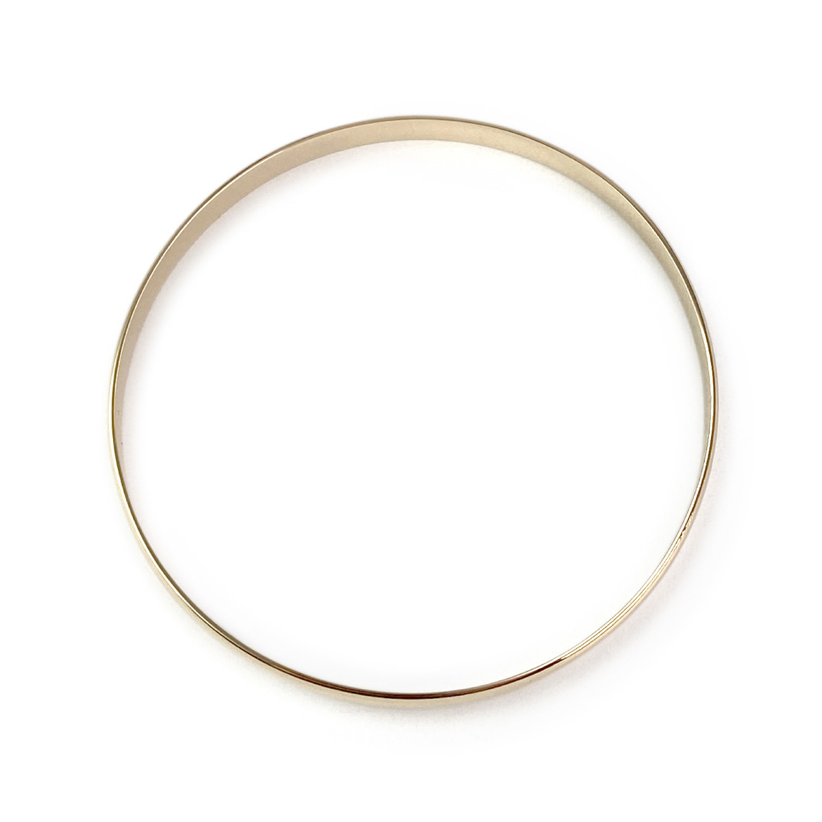 Bracelet jonc d'occasion or 750 jaune 65 mm - vue 2