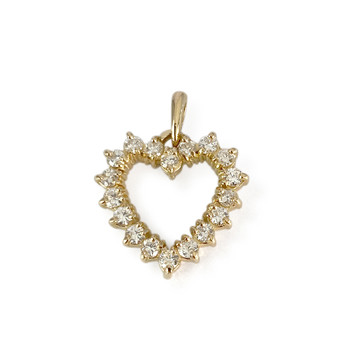 Pendentif d'occasion or 750 jaune diamants