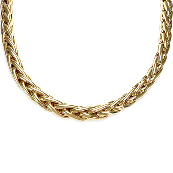 Collier d'occasion or 750 jaune maille palmier 45 cm
