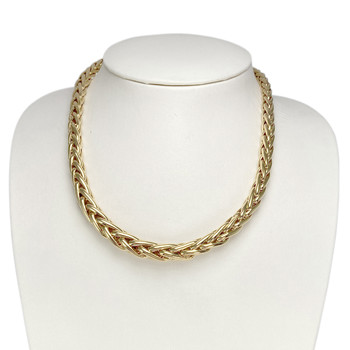 Collier d'occasion or 750 jaune maille palmier 45 cm
