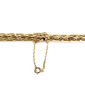 Collier d'occasion or 750 jaune maille palmier 45 cm