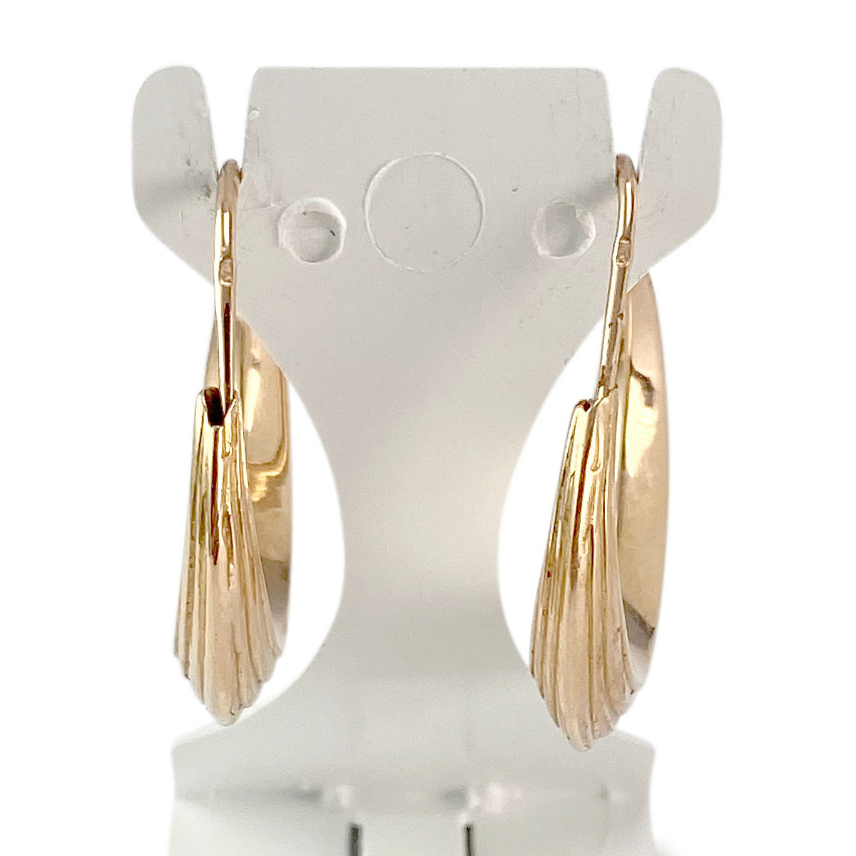 Boucles d'oreilles d'occasion or 750 jaune - vue 3