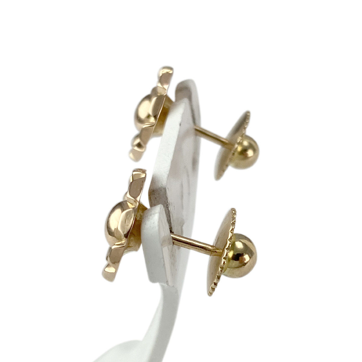 Boucles d'oreilles d'occasion or 750 jaune - vue 2