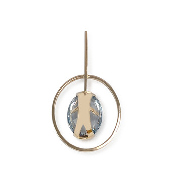 Pendentif d'occasion or 750 jaune spinelle synthétique