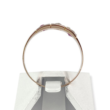 Bague d'occasion or 750 rose pierres blanches et roses