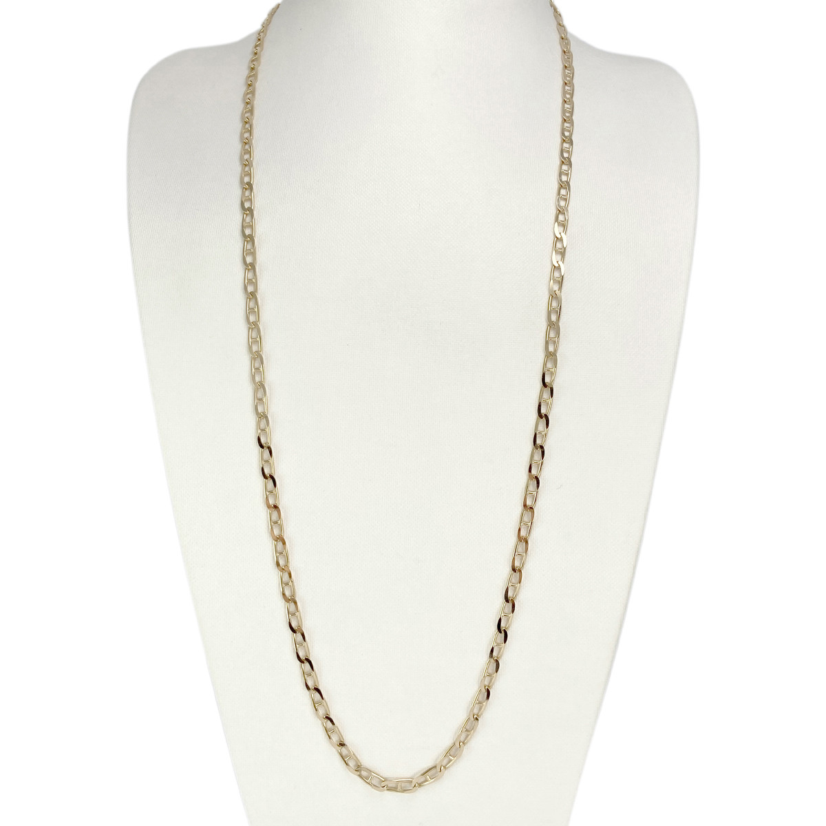 Collier d'occasion or 750 jaune maille marine 70 cm - vue 2