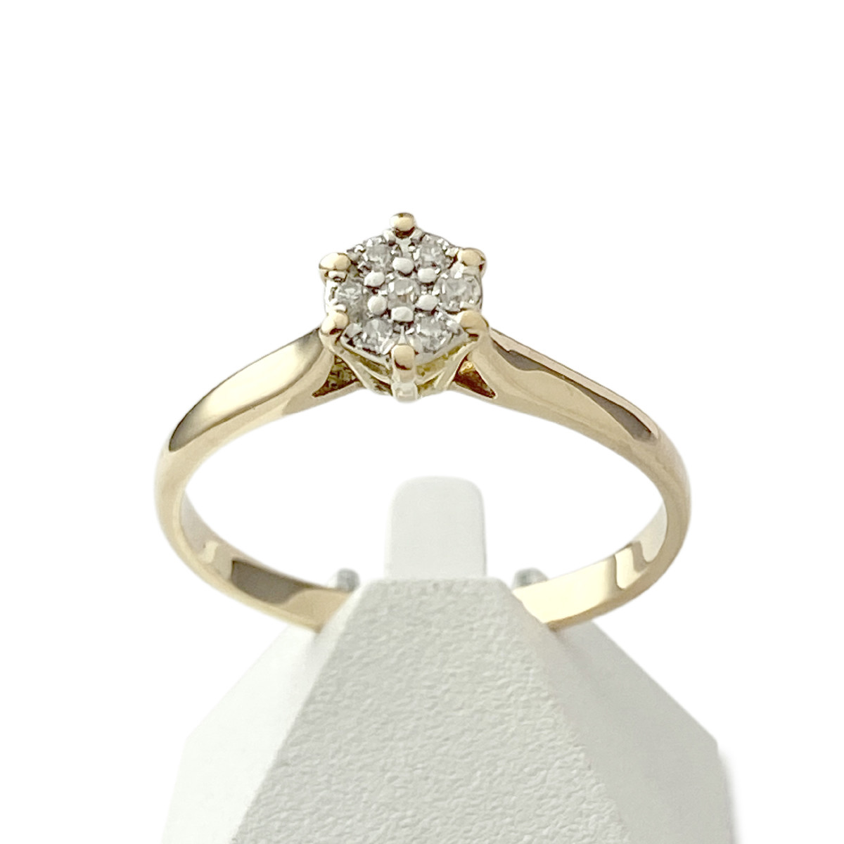 Bague d'occasion or 750 jaune diamants