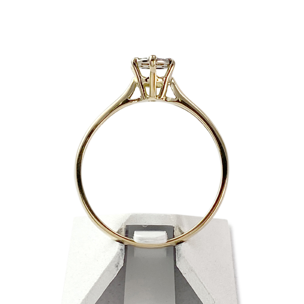 Bague d'occasion or 750 jaune diamants - vue 3