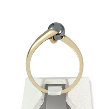 Bague d'occasion or 750 jaune hématite