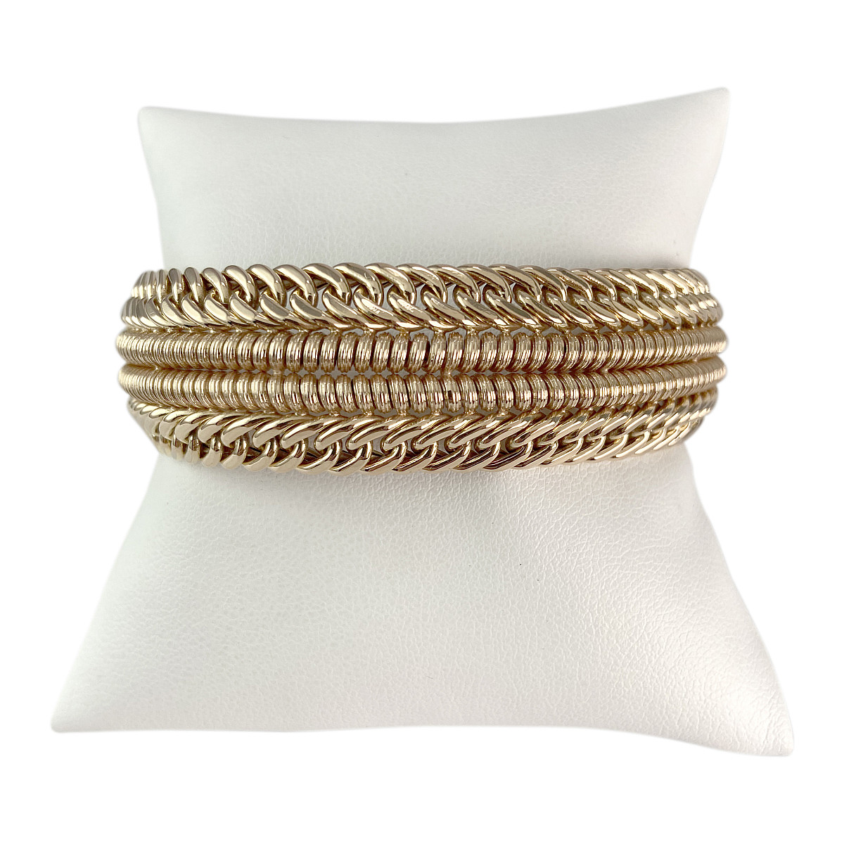Bracelet d'occasion or 750 jaune 20.50 cm