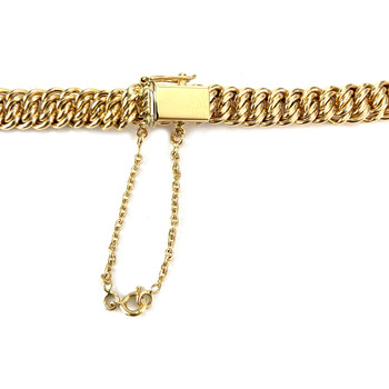 Collier d'occasion or 750 jaune maille américaine 46 cm