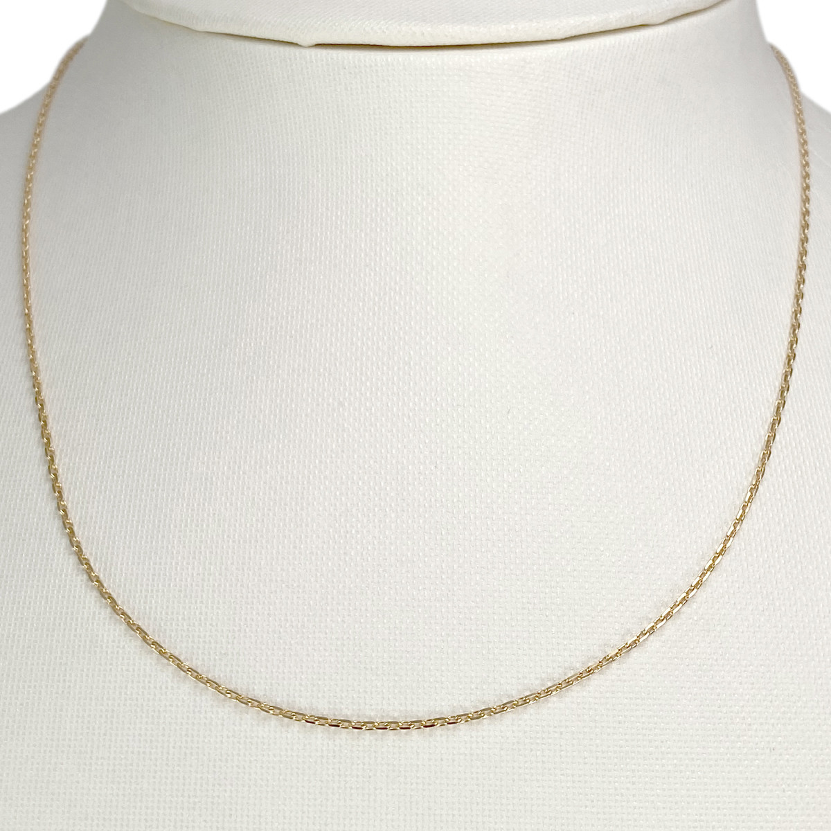 Collier d'occasion or 750 jaune maille forçat 40cm - vue 2
