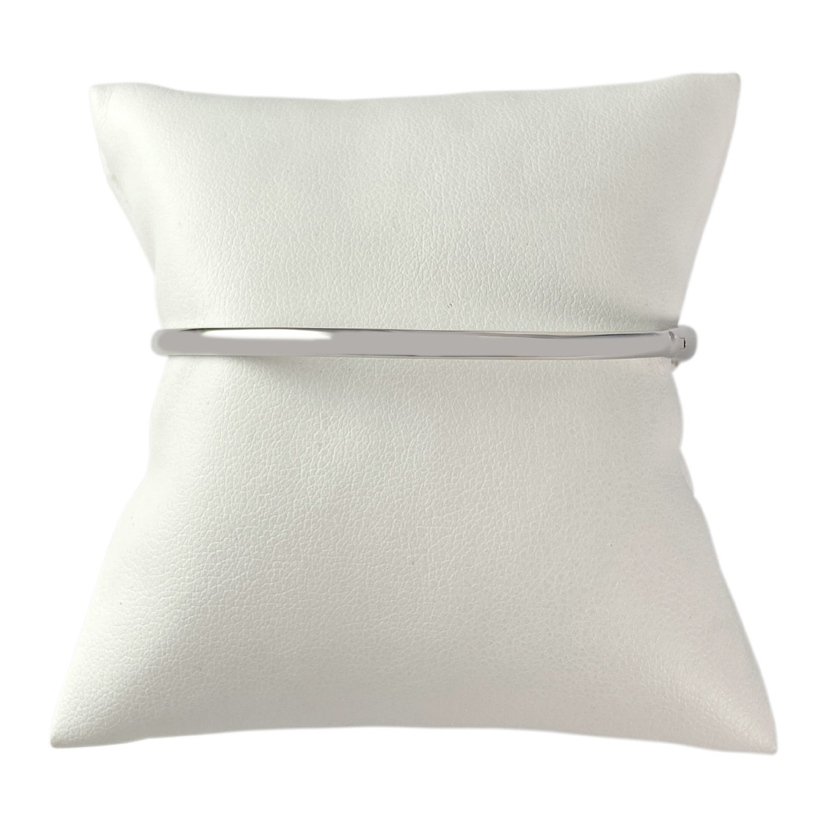 Bracelet jonc d'occasion or 375 blanc zirconias - vue 2