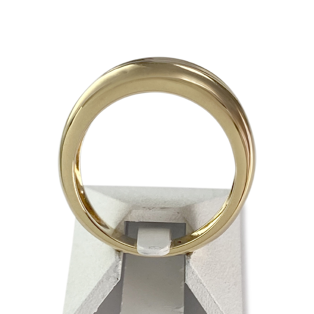 Bague d'occasion or 750 jaune diamants - vue 3