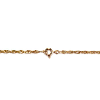 Chaine d'occasion or 750 jaune maille torsadée 75cm