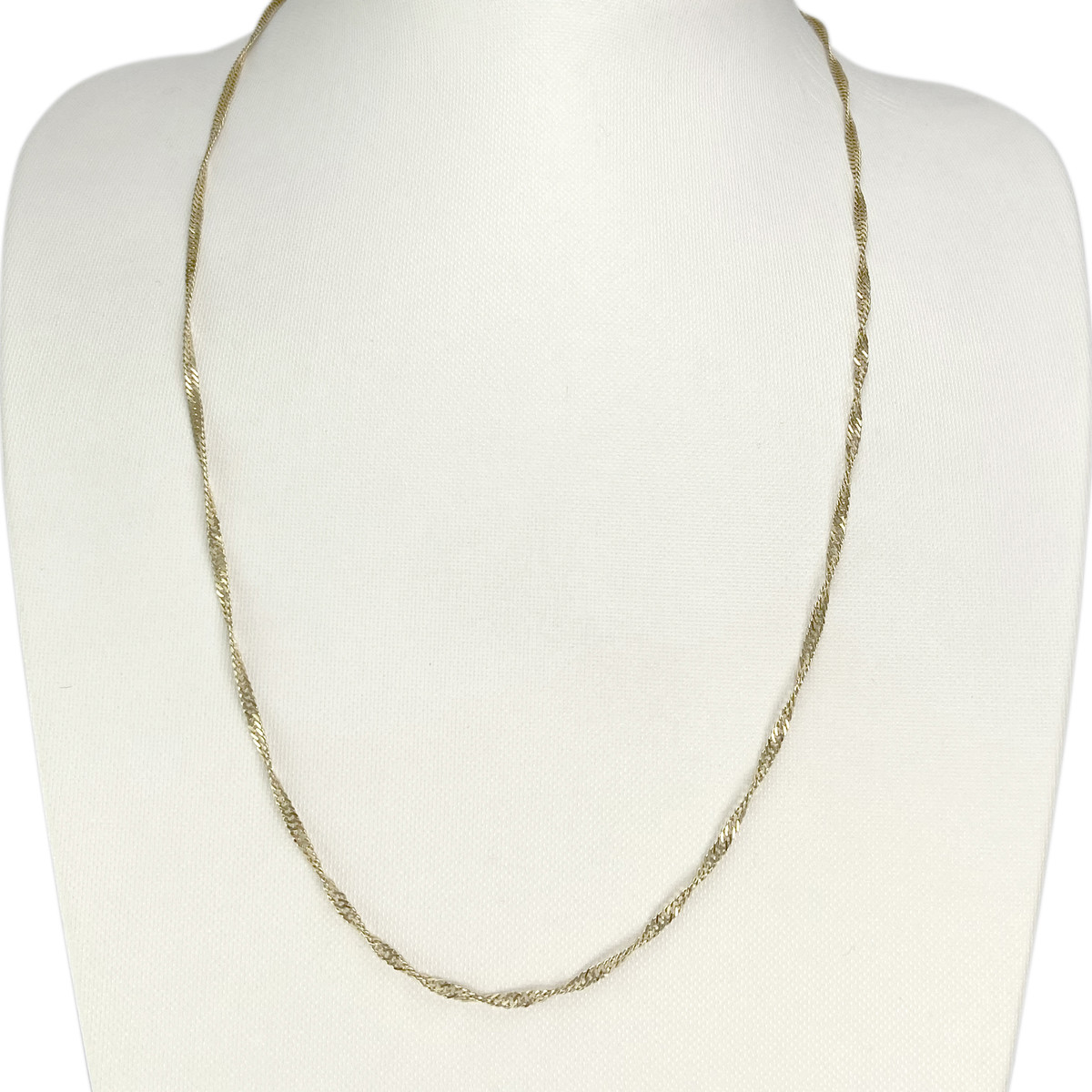 Chaine d'occasion or 585 jaune maillle singapour 56 cm - vue 2