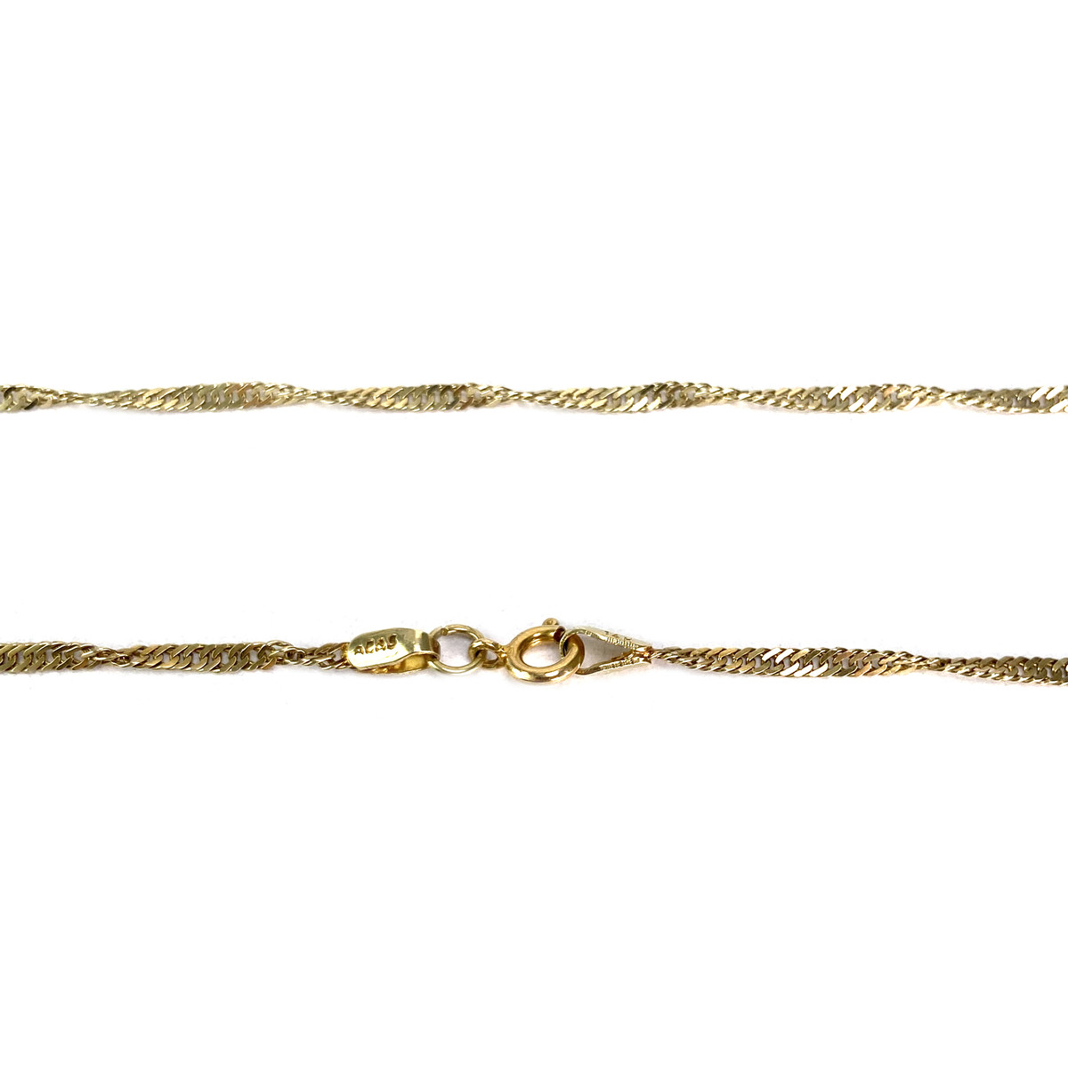 Chaine d'occasion or 585 jaune maillle singapour 56 cm - vue 3