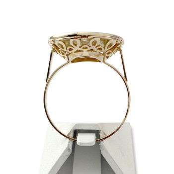 Bague pièce d'occasion or 750 jaune