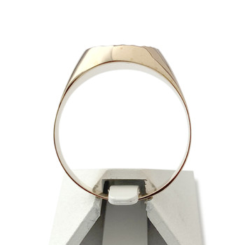 Bague chevalière d'occasion or 750 rose