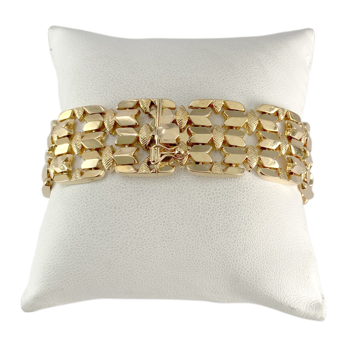 Bracelet d'occasion or 750 jaune 19,5 cm - vue 2
