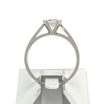 Solitaire d'occasion or 750 blanc diamant