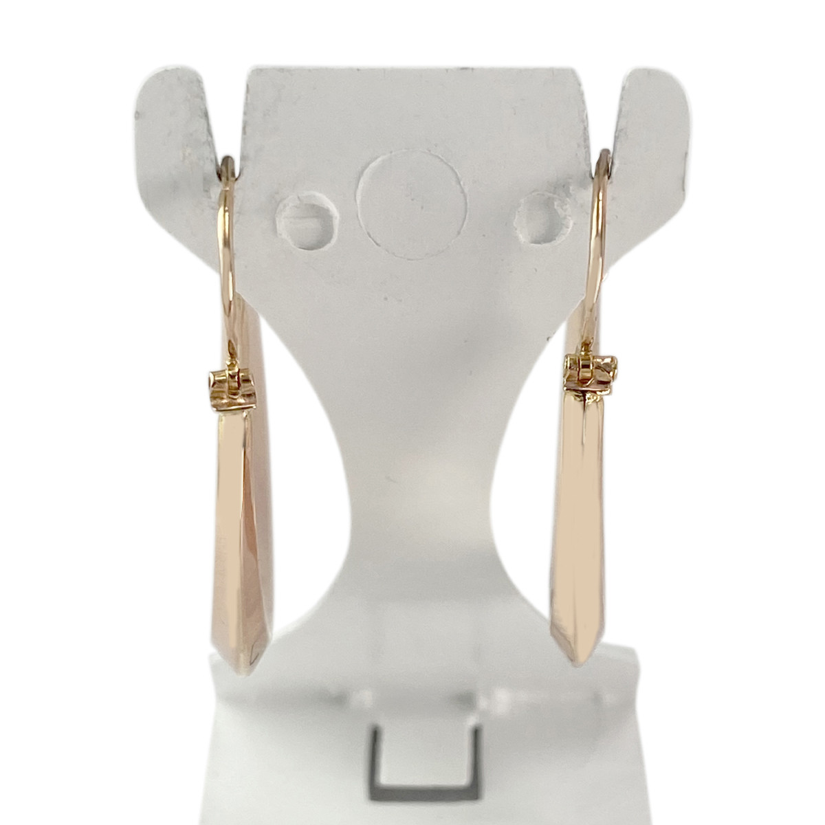 Boucles d'oreilles d'occasion or 750 jaune 20 mm - vue 3