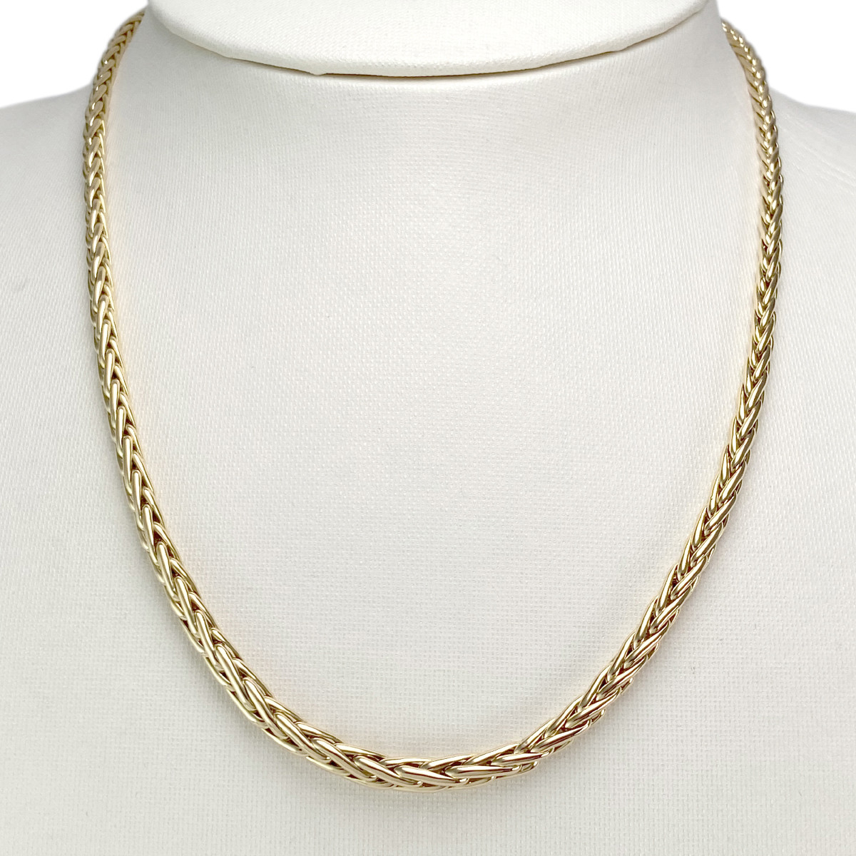 Collier d'occasion or 750 jaune maille palmier 43 cm - vue 2