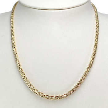 Collier d'occasion or 750 jaune maille palmier 43 cm