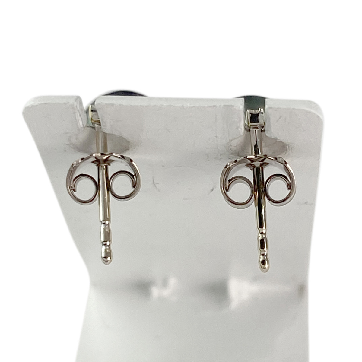 Boucles d'oreilles d'occasion or 750 blanc diamants perles de tahiti - vue 3
