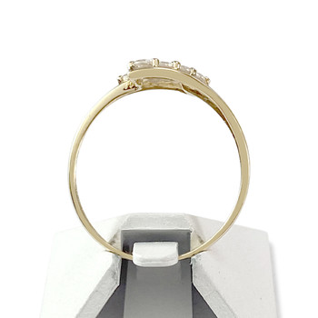 Bague d'occasion or 750 jaune zirconias