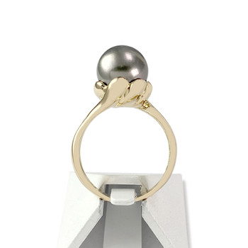 Bague d'occasion or 750 jaune perle de Tahiti