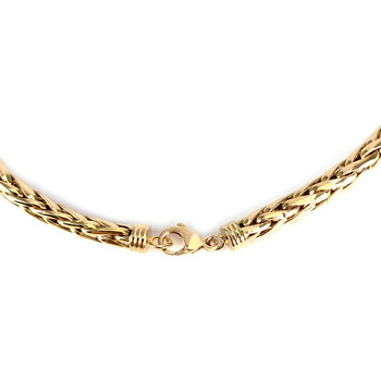 Collier d'occasion or 750 jaune maille palmier 45cm